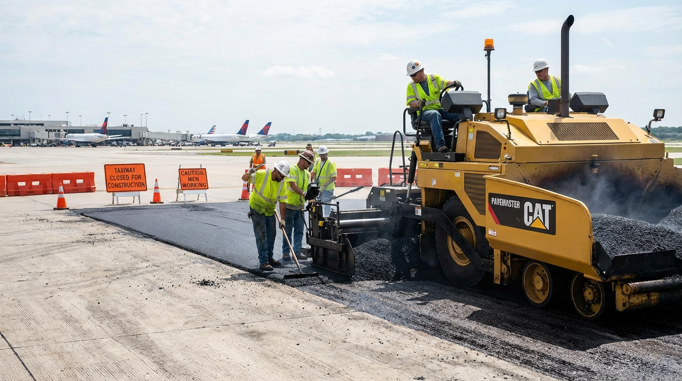 空港誘導路改修工事