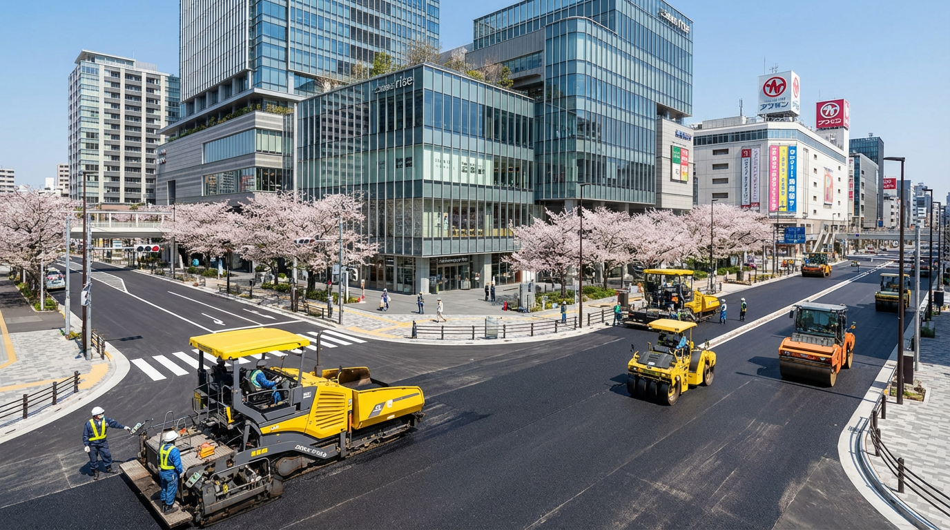 二子玉川再開発道路整備
